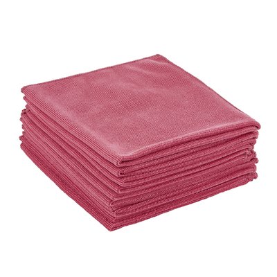 Chiffon microfibre Scotch-Brite Essential 360x360mm rouge 10 pièces