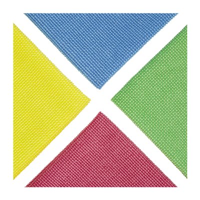 Chiffon microfibre Scotch-Brite Essential 360x360mm vert 10 pièces