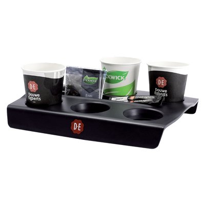 Plateau gobelets Douwe Egberts pour 6 gobelets noir