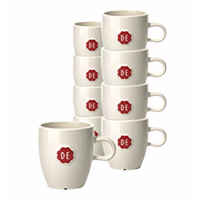 Kopje Douwe Egberts espresso 70ml wit 12 stuks