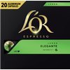 Koffiecups L'Or espresso Lungo Elegante 20 stuks foto