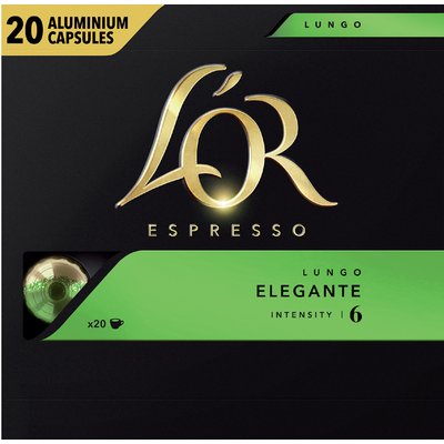 Koffiecups L'Or espresso Lungo Elegante 20 stuks