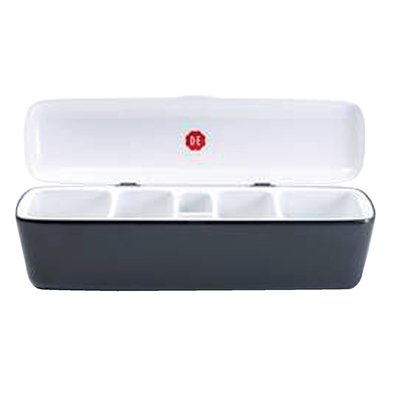 Présentoir de table Douwe Egberts 5 compartiment avec contenu noir