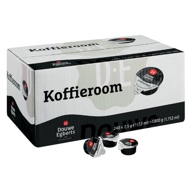 Koffiemelkcups Douwe Egberts halfroom 240x7.5gr