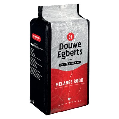 Koffie Douwe Egberts snelfiltermaling Melange Rood 1kg