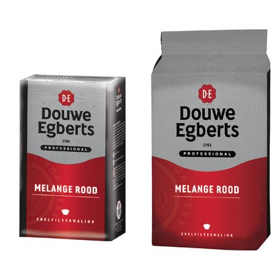 Koffie Douwe Egberts snelfiltermaling Melange Rood 1kg