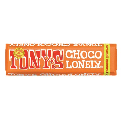Chocolade Tony's Chocolonely karamel zeezout reep 47gr