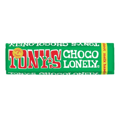 Chocolade Tony's Chocolonely hazelnoot reep 47gr