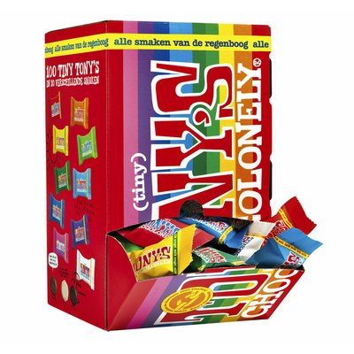Chocolade Tony's Chocolonely tiny mix doos 100 st