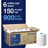 Handdoekrol Tork H1 Matic Advanced 2-laags 150m wit 290067 foto