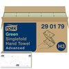 Essuie-mains Tork H3 Advanced 290179 Singlefold 2 épaisseurs 248x230mm vert 15x 250 feuilles Photo