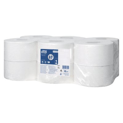 Toiletpapier Tork T2 Universal jumbo klein 1-laags 240m wit 110163