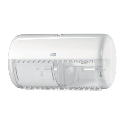 Toiletpapierdispenser Tork T4 Elevation duo wit 557000