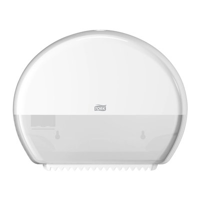 Toiletpapierdispenser Tork T2 Elevation jumbo klein wit 555000