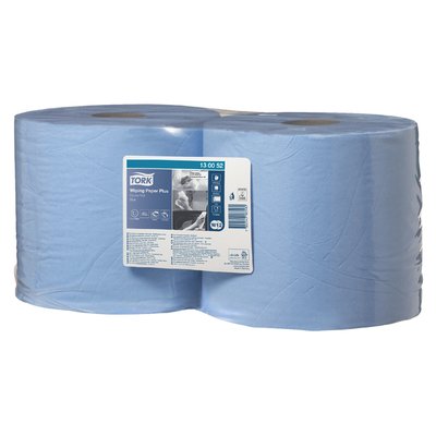 Poetspapier Tork W2 Plus Premium 2-laags 750 vel blauw 130052