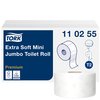 Toiletpapier Tork T2 Premium jumbo klein 3-laags 120m wit 110255 foto