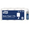 Poetspapier Tork M1 Basic Universal 1-laags 120m wit 120123 foto