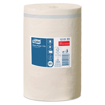 Poetspapier Tork M1 Basic Universal 1-laags 120m wit 120123