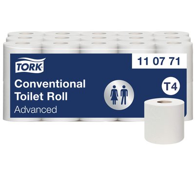 Toiletpapier Tork T4 Advanced 2-laags 400 vel wit 110771