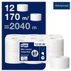 Toiletpapier Tork T2 Advanced jumbo klein 2-laags 170m wit 120280 foto