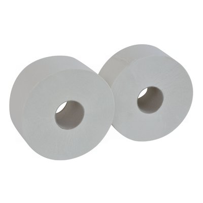 Toiletpapier Cleaninq T2 jumbo klein 2-laags 12x170m wit