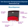 Distributeur chiffons de nettoyage Tork W4 Performance mural 654008 noir/rouge Photo