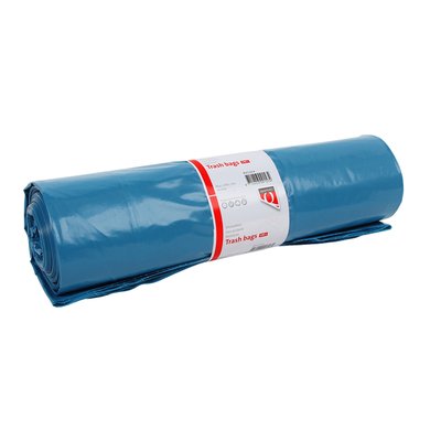 Afvalzak Quantore LDPE T70 240L bl extra stevig 65/25x140cm rol à 10st