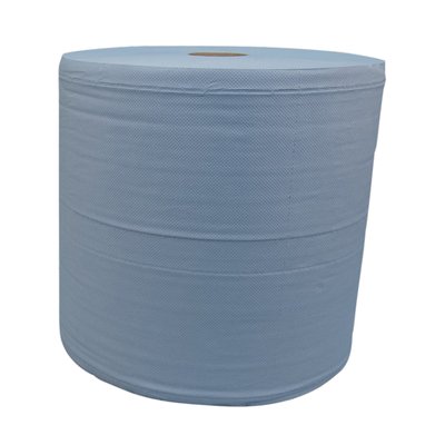 Poetspapier Katrin Industrial extra groot 3-laags 1000 vel blauw 464262
