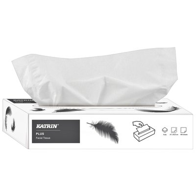 Facial tissues Katrin Plus 2-laags 100 vel wit 11797