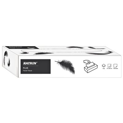 Facial tissues Katrin Plus 2-laags 100 vel wit 11797
