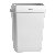 Afvalbak Katrin open inworp 50 liter wit 91912
