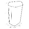 Afvalbak Katrin open inworp 50 liter wit 91912 photo
