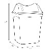 Dameshygiënebak Katrin 8 liter wit 91851 photo