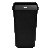 Afvalbak Katrin open inworp 25 liter zwart 92261