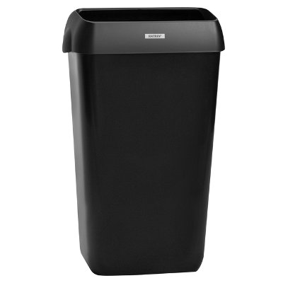 Afvalbak Katrin open inworp 25 liter zwart 92261
