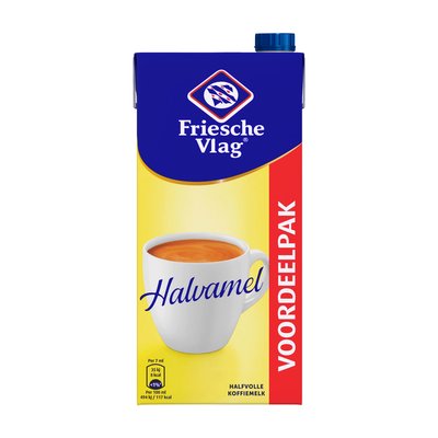 Koffiemelk Friesche Vlag halvamel 930ml