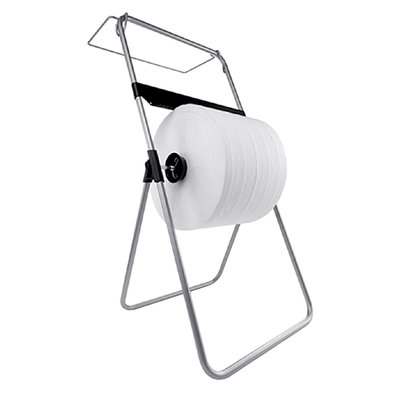 Distributeur rouleau d'essuyage Satino CR1 332370 au sol argent