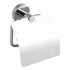 Toiletrolhouder met deksel tesa® Smooz hoogglans verchroomd metaal zelfklevend foto