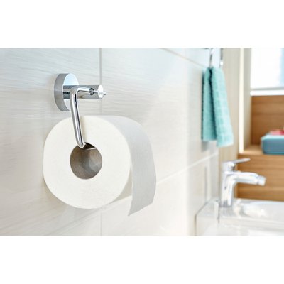 Toiletrolhouder tesa® Smooz hoogglans verchroomd metaal zelfklevend