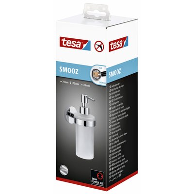 Zeeppomp tesa® Smooz hoogglans verchroomd metaal zelfklevend