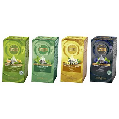 Thee Lipton Exclusive subtiele munt 25x2gr
