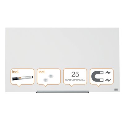 Glasbord Nobo Impression Pro 99,3x55,9cm briljant wit