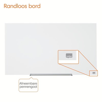 Glasbord Nobo Impression Pro 99,3x55,9cm briljant wit