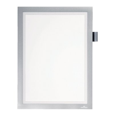 Duraframe Durable 499323 Note A4 zelfklevend zilvergrijs