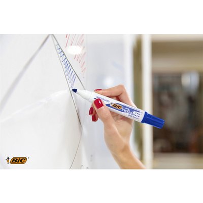 Whiteboardmarker Bic Velleda 1701 rond large blauw