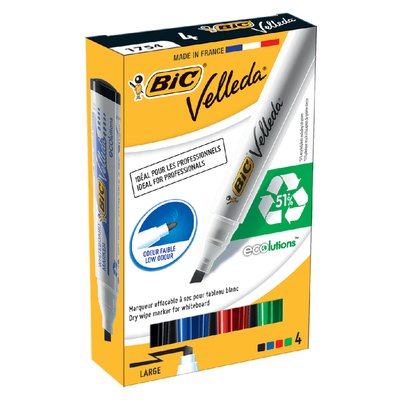Whiteboardmarker Bic Velleda 1751 schuin large zwart