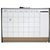 Whiteboard Nobo magnetische planner met prikbord van kurk 58,5x43cm