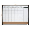 Whiteboard Nobo magnetische planner met prikbord van kurk 58,5x43cm foto