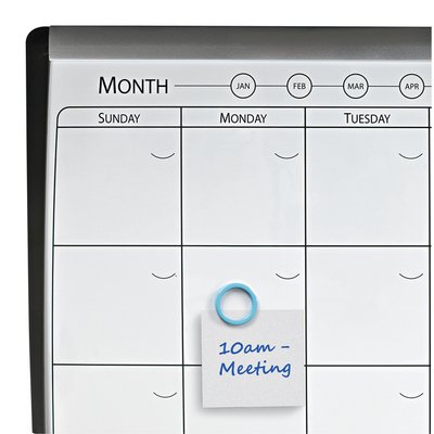Whiteboard Nobo magnetische planner met prikbord van kurk 58,5x43cm
