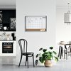 Whiteboard Nobo magnetische planner met prikbord van kurk 58,5x43cm foto